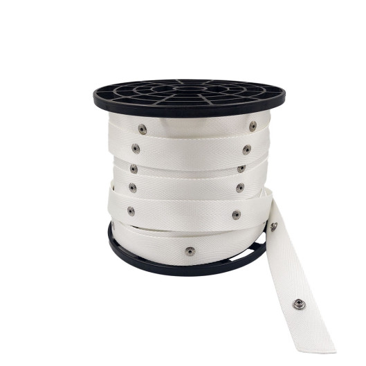 Fita Continua 11cm Regular p/ Cortina Wave (Importado) c/ 50mts - Branco Fita Continua 11cm Regular p/ Cortina Wave (Importado) c/ 50mts - Branco