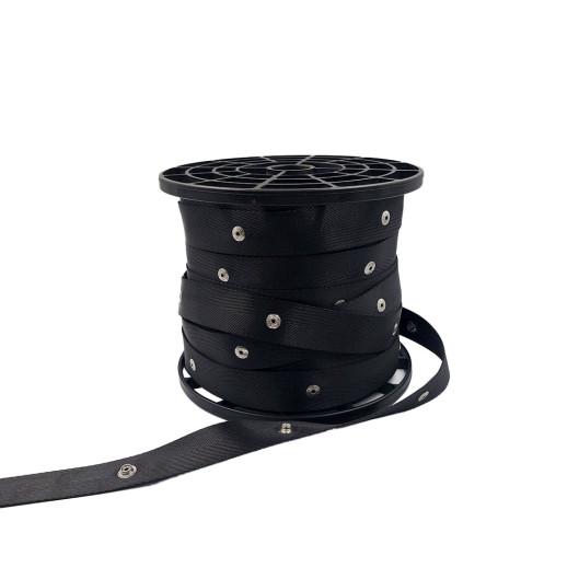 Fita Continua 11cm Regular p/ Cortina Wave (Importado) c/ 50mts - Preto Fita Continua 11cm Regular p/ Cortina Wave (Importado) c/ 50mts - Preto