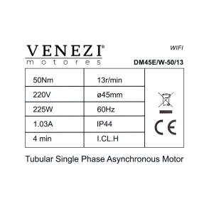 Motor RF/WI-FI Dm45E/W - 50/13 - 220V 