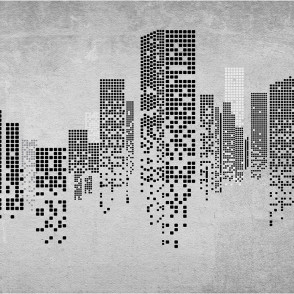 Painel Fotográfico 16D CITY 03 - 3,30 x 2,60m (3PCS)