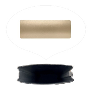 Bf50 - Base Fechada PH 50mm Metalizada - Silver Gold 202