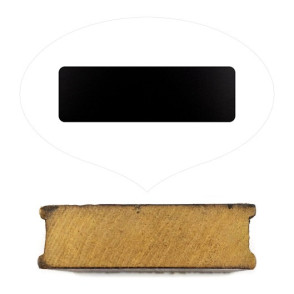 Base PH 50mm Madeira Natural - Black - 2,44m