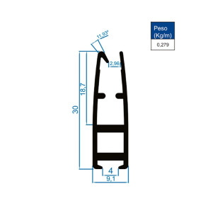 Base Cônica Branco - AC403 - 6m Base Cônica Branco - AC403 - 6m