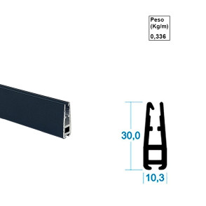 Base Cônica Preto - AC133 - 6m Base Cônica Preto - AC133 - 6m