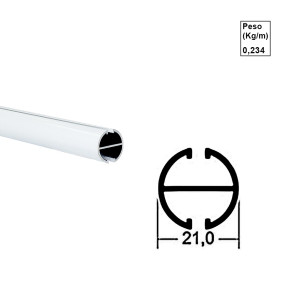 Base Redonda - Branco - AC132 - 6m Base Redonda - Branco - AC132 - 6m