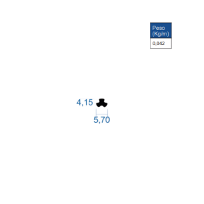 Eixo para Trilho Persiana Vertical - AC228 - 6,00m