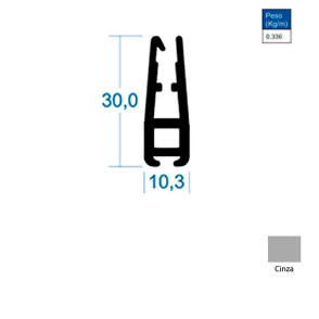 Base Cônica Cinza - AC133 - 6m Base Cônica Cinza - AC133 - 6m
