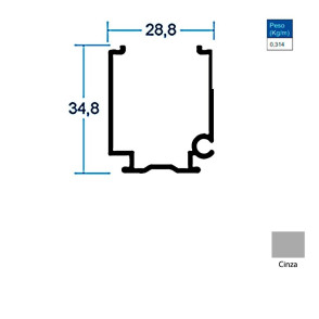 Cabeceira da Romana Cinza - AC170 Cabeceira da Romana Cinza - AC170