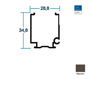 Cabeceira da Romana Marrom - AC170 Cabeceira da Romana Marrom - AC170