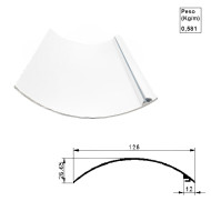 Bandô AC494 Branco para Niveladora 493 - 6,00m Bandô AC494 Branco para Niveladora 493 - 6,00m