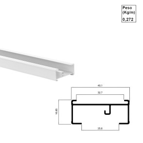 Perfil para Celular e Plissada Branco - Ac418