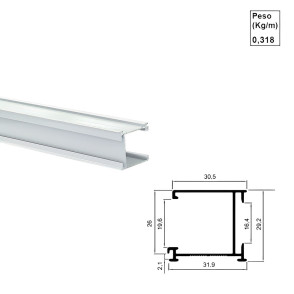 Perfil para Celular e Plissada Branco - Ac419