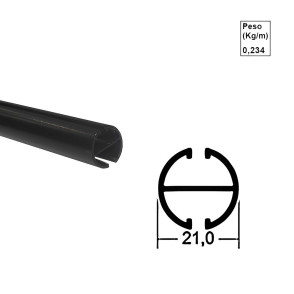 Base Redonda - Preto - AC132 - 6m Base Redonda - Preto - AC132 - 6m