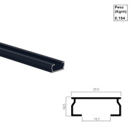 Perfil para Celular e Plissada Preto - Ac417