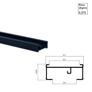 Perfil para Celular e Plissada Preto - Ac418