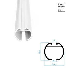 AC393-Tubo 28mm - Branco - 6m AC393-Tubo 28mm - Branco - 6m