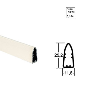 Base cunha com eixo rolete para Double Vision - Bege - Ac161/162