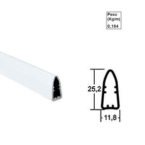Base cunha com eixo rolete para Double Vision - Branco - Ac161/162