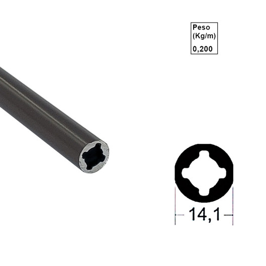 Base cunha com eixo rolete para Double Vision - Marrom - Ac161/162