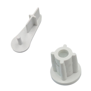 Tampa da Base double Vision Alta c/ Tampa Rolete - Branco - AC161 Tampa da Base double Vision Alta c/ Tampa Rolete - Branco - AC161