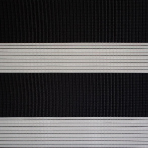 Tecido Zebra Double Vision Classic - Preto 12 - 2,10m Tecido Zebra Double Vision Classic - Preto 12 - 2,10m