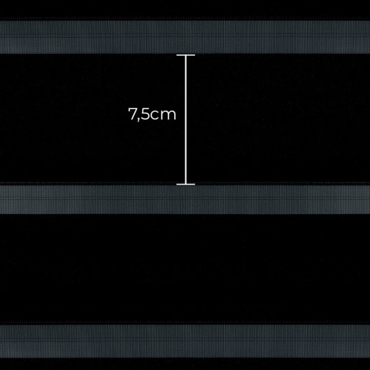 Tecido Rolô Translúcido Shangrillá 75 - Black - 3,00m