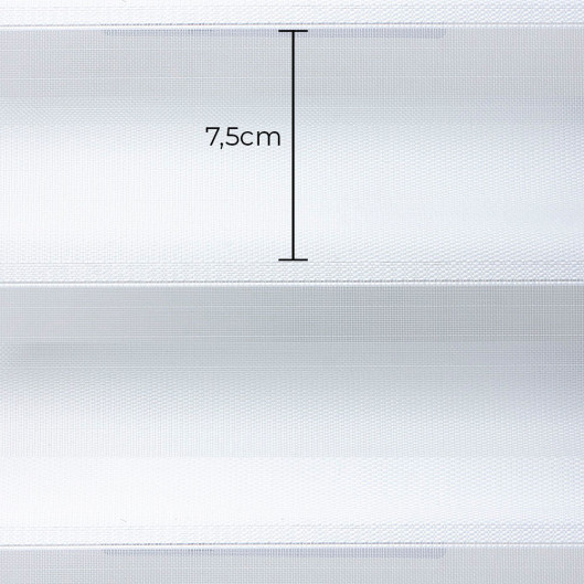 Tecido Rolô Translúcido Shangrillá 75 - White - 3,00m