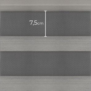 Tecido Rolô Translúcido Shangrillá 75 - Branco/Preto - 3,00m