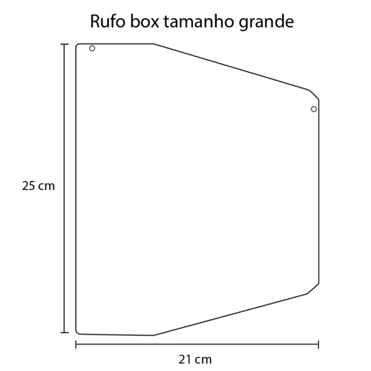 Jogo de Tampas para Rufo Box tamanho Grande - Branco Jogo de Tampas para Rufo Box tamanho Grande - Branco