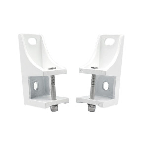 Jogo de Suporte em Al. para Fix. Frontal Toldo Monobloc-350 - Branco