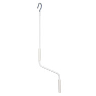 Manivela com Gancho em Inox Luxe 1,00m - Branco