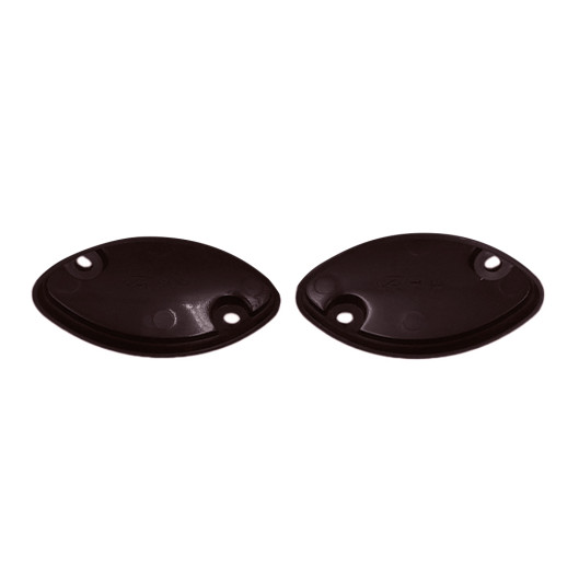 Jogo de Tampa da barra frontal oval 3454 D/E - Marrom