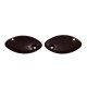 Jogo de Tampa da barra frontal oval 3454 D/E - Marrom