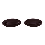 Jogo de Tampa da barra frontal oval 3454 D/E - Marrom