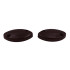 Jogo de Tampa da barra frontal oval 3454 D/E - Marrom