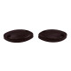 Jogo de Tampa da barra frontal oval 3454 D/E - Marrom