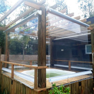 Lona Para Toldo Visor Cristal 0,50mm - 1,40m (tecido)