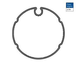 Tubo de Alumínio 70mm com 6m - AC543